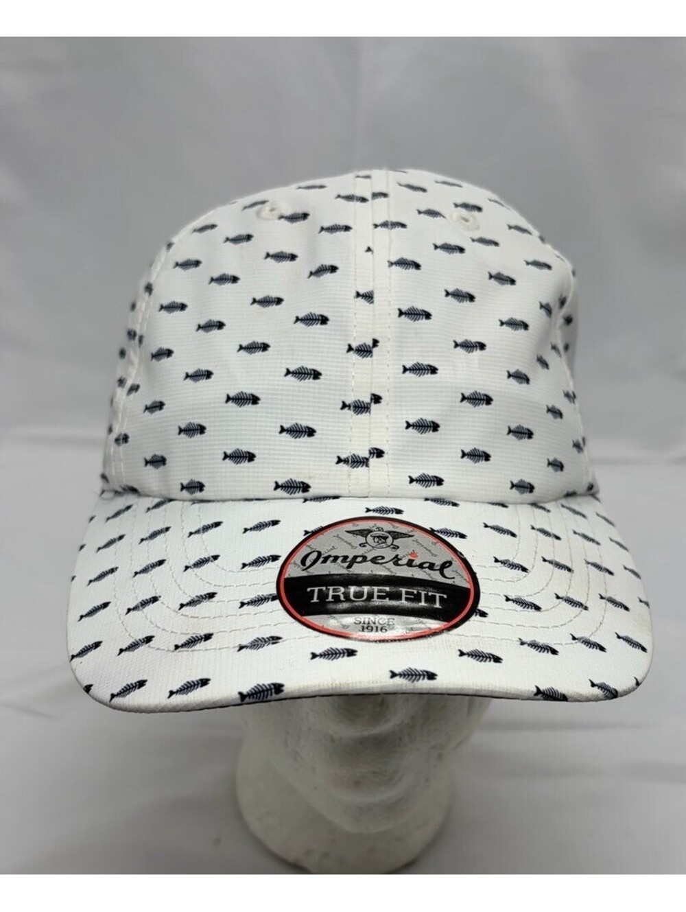 Imperial Alter Ego White Bone Fish Baseball Cap Trucker Golf Hat Adjustable